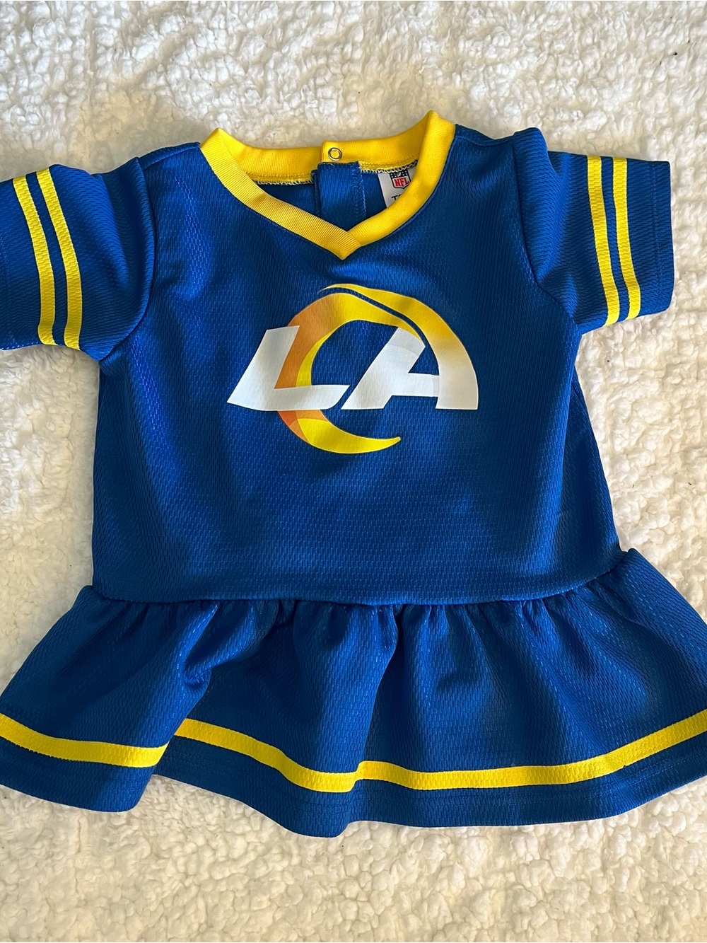 LA Rams jersey baby girl dress